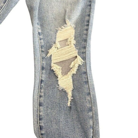 Judy Blue Destroyed Boyfriend Jean‎ - JB88196 Size 7/28 7 Soft Cotton High Rise - Picture 4 of 11
